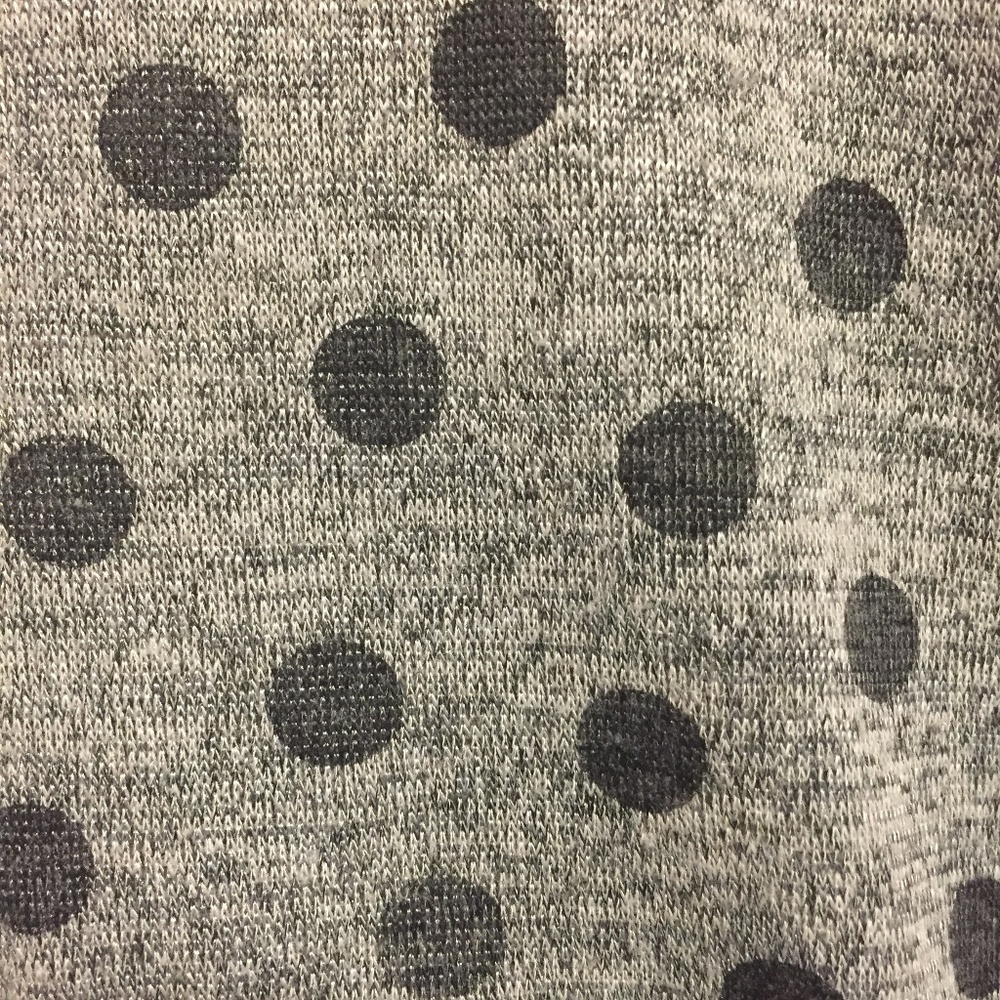 •Polka dot cold shoulder dress